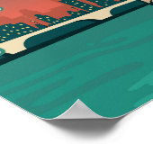 Merlion Singapore Travel Art Poster (Hoek)