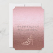 Merlot and Blush Pink Waterverf Vrijgezellenfeest Kaart (Achterkant)