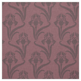 Merlot Art Nouveau Iris Stof