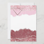 Merlot Blush Roze auto drive by Vrijgezellenfeest  Kaart (Achterkant)