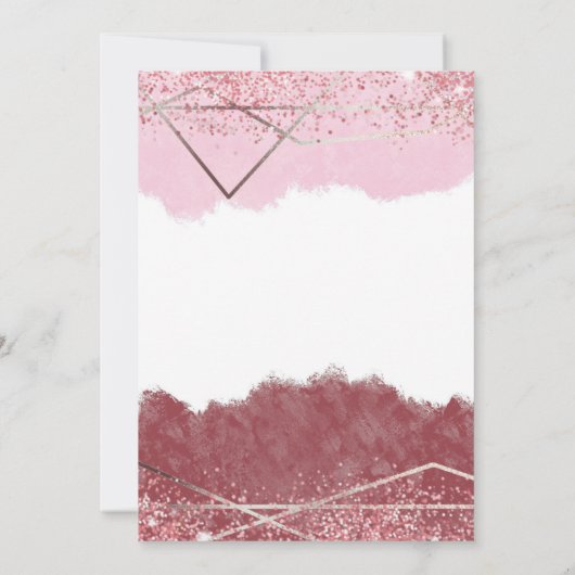 Merlot Blush Roze auto drive by Vrijgezellenfeest  Kaart (Achterkant)