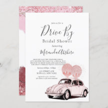 Merlot Blush Roze auto drive by Vrijgezellenfeest
