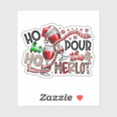 Merlot Christmas Viny Sticker (Vel)