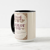 Merlot Day - Marriage Survival Parody Wine Label Mok (Voorkant links)