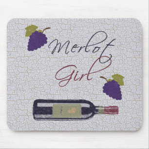 Merlot Girl -  wijnovers Muismat