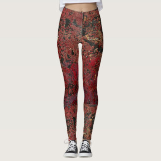 Merlot Gold Luxe getextureerde Leggings