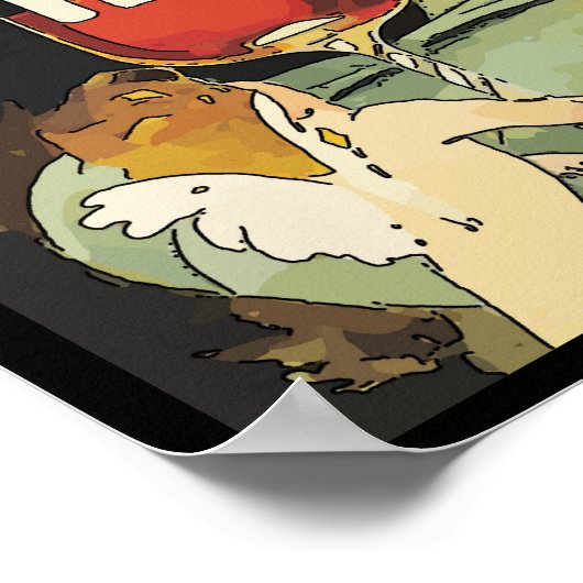 Merlot Grapes, wijn Poster (Hoek)