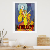 Merlot Maid, wijn Poster (Keuken)
