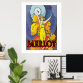 Merlot Maid, wijn Poster (Thuiskantoor)