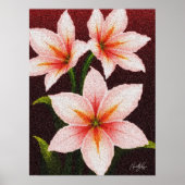 Merlot Radiance Lily Poster (Voorkant)