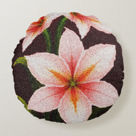 Merlot Radiance Lily Rond Kussen