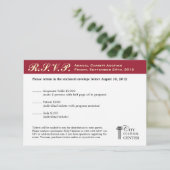 Merlot red business gala event corporate RSVP (Staand voorkant)