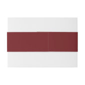 Merlot Red Solid Color Trend Uitnodigingen Wikkel (Achterkant Voorbeeld)