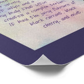 Merlot Red Wine Grapes Art Poster Print (Hoek)