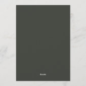 Merlot Rembrandt Bloei Bruiloft Kaart (Achterkant)