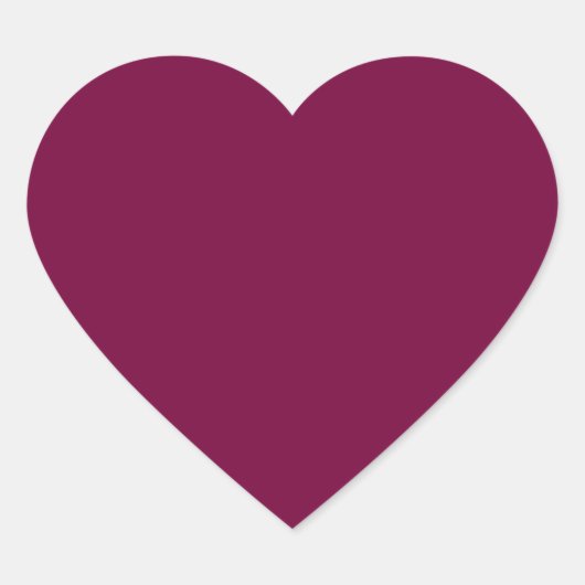 Merlot (vaste kleur) hart sticker (Voorkant)