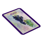 Merlot Wine Grapes Schilderen Art Magnet Magneet (Rechterzijde)
