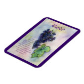 Merlot Wine Grapes Schilderen Art Magnet Magneet (Linkerzijde)