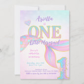 Mermaid 1st Birthday Kaart (Voorkant)