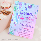 Mermaid 1st Birthday ONEder Zee Party Kaart