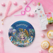 Mermaid 1st Birthday Papieren Bordje (Feest)
