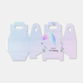 Mermaid 1st Birthday Party ONEder Zee Bedankdoosjes (Uitgevouwen)