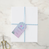 Mermaid 1st Birthday Party ONEder Zee Cadeaulabel (Met Touw)