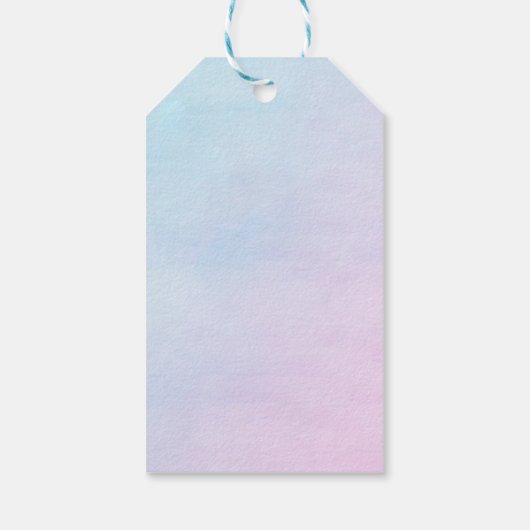 Mermaid 1st Birthday Party ONEder Zee Cadeaulabel (Achterkant)