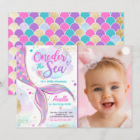 Mermaid 1st Birthday Party ONEder Zee Mermaid