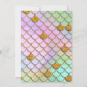 Mermaid 1st Birthday Party ONEder Zee Mermaid Kaart (Achterkant)