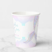 Mermaid 1st Birthday Party ONEder Zee Mermaid Papieren Bekers (Links)