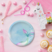 Mermaid 1st Birthday Party ONEder Zee Mermaid Papieren Bordje (Feest)