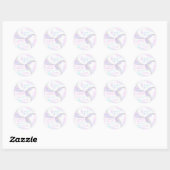 Mermaid 1st Birthday Party ONEder Zee Mermaid Ronde Sticker (Vel)