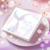 Mermaid 1st Birthday Party ONEder Zee Mermaid Servet