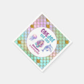 Mermaid 1st Birthday Party ONEder Zee Mermaid Servet (Hoek)