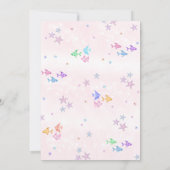 Mermaid 1st Birthday Party ONEder Zee Party Kaart (Achterkant)