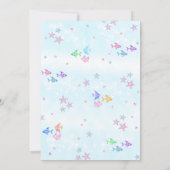 Mermaid 1st Birthday Party ONEder Zee Party Kaart (Achterkant)