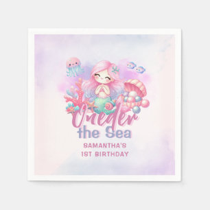 Mermaid 1st Birthday Party ONEder Zee Servet