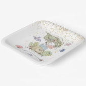 Mermaid 1st Birthday Party Papieren Bordje (Gebogen)