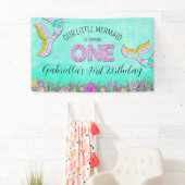 Mermaid 1st Birthday Spandoek (Insitu)