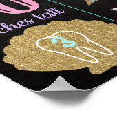 Mermaid 1st jarig Poster, Milestone-krijtbord Poster (Hoek)