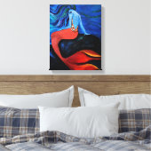 Mermaid 2 canvas afdruk (Insitu (Slaapkamer))