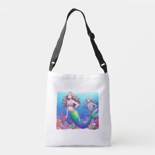 Mermaid 2 crossbody tas (Achterkant)