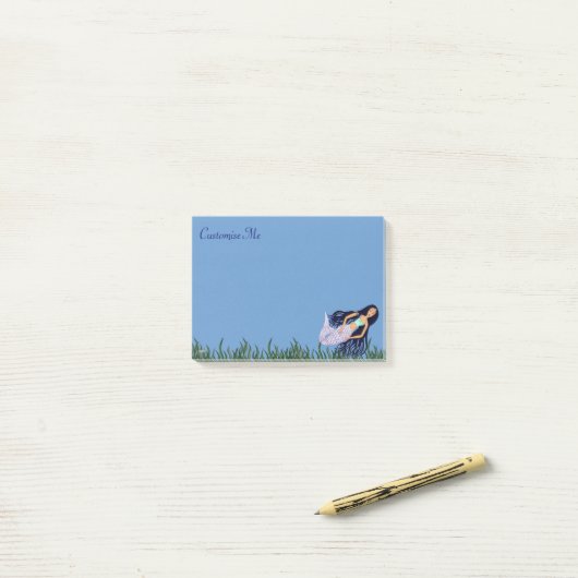 Mermaid 2 post-it® notes (Op bureau)