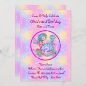 Mermaid 2e verjaardag: De verandering geeft Tekst  Kaart (Voorkant / Achterkant)