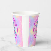 Mermaid 2e verjaardag: De verandering geeft Tekst  Papieren Bekers (Rechts)