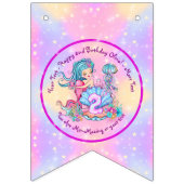 Mermaid 2e verjaardag: De verandering geeft Tekst  Vlaggetjes (Eerste vlag)