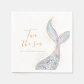 Mermaid 2e verjaardag servet (Voorkant)