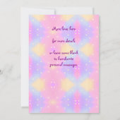 Mermaid 3rd Birthday-wijziging Geef tekst aan Pers Bedankkaart (Achterkant)