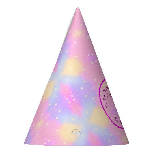 Mermaid 3rd Birthday-wijziging Geef tekst aan Pers Feesthoedjes (Links)